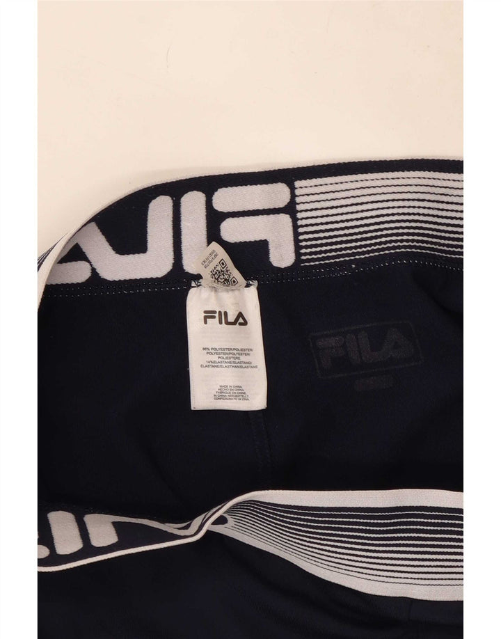 Leggings cu grafică pentru femei Fila UK 14 Medium Bleumarin Poliester color bloc