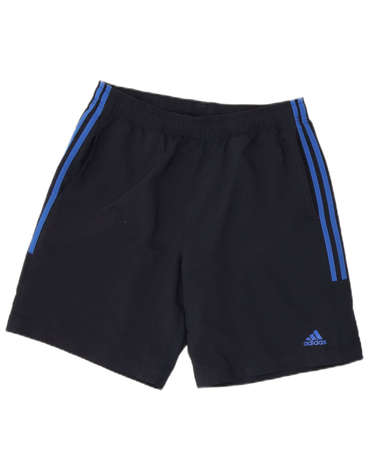 Pantaloni scurți sport pentru bărbați Adidas, mari, albastru, poliester