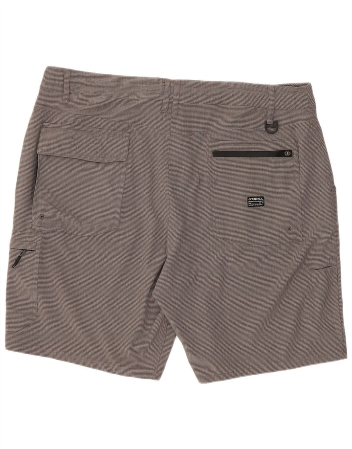 Pantaloni scurți cargo O'Neill pentru bărbați W38 XL poliester cu dungi gri