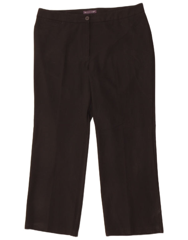 Pantaloni casual drepti pentru femei Marks & Spencer UK 18 XL W38 L30 Negri