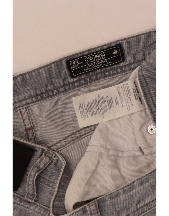 Blugi Jack & Jones Tim Slim pentru bărbați W30 L34 bumbac gri