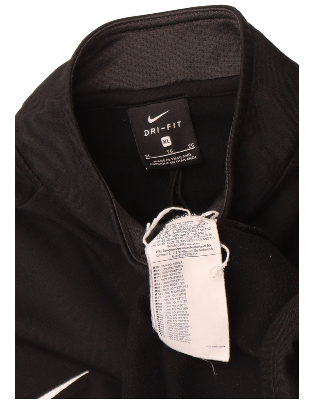 Top de trening Nike pentru bărbați Dri Fit Graphic Zip Neck Pullover, XL, negru