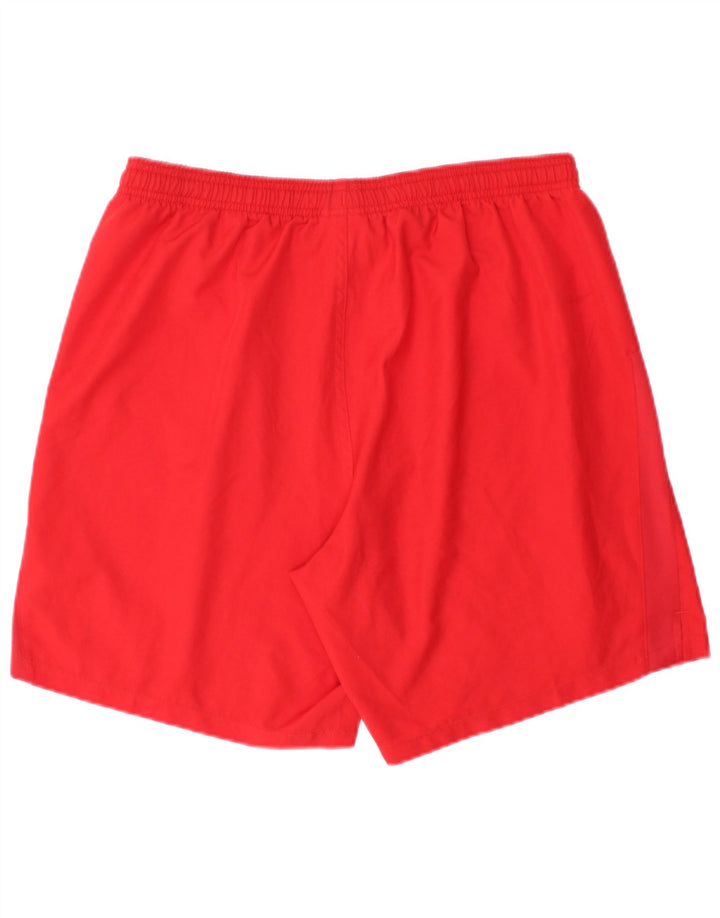 Pantaloni scurti sport Umbro pentru bărbați, poliester roșu mare