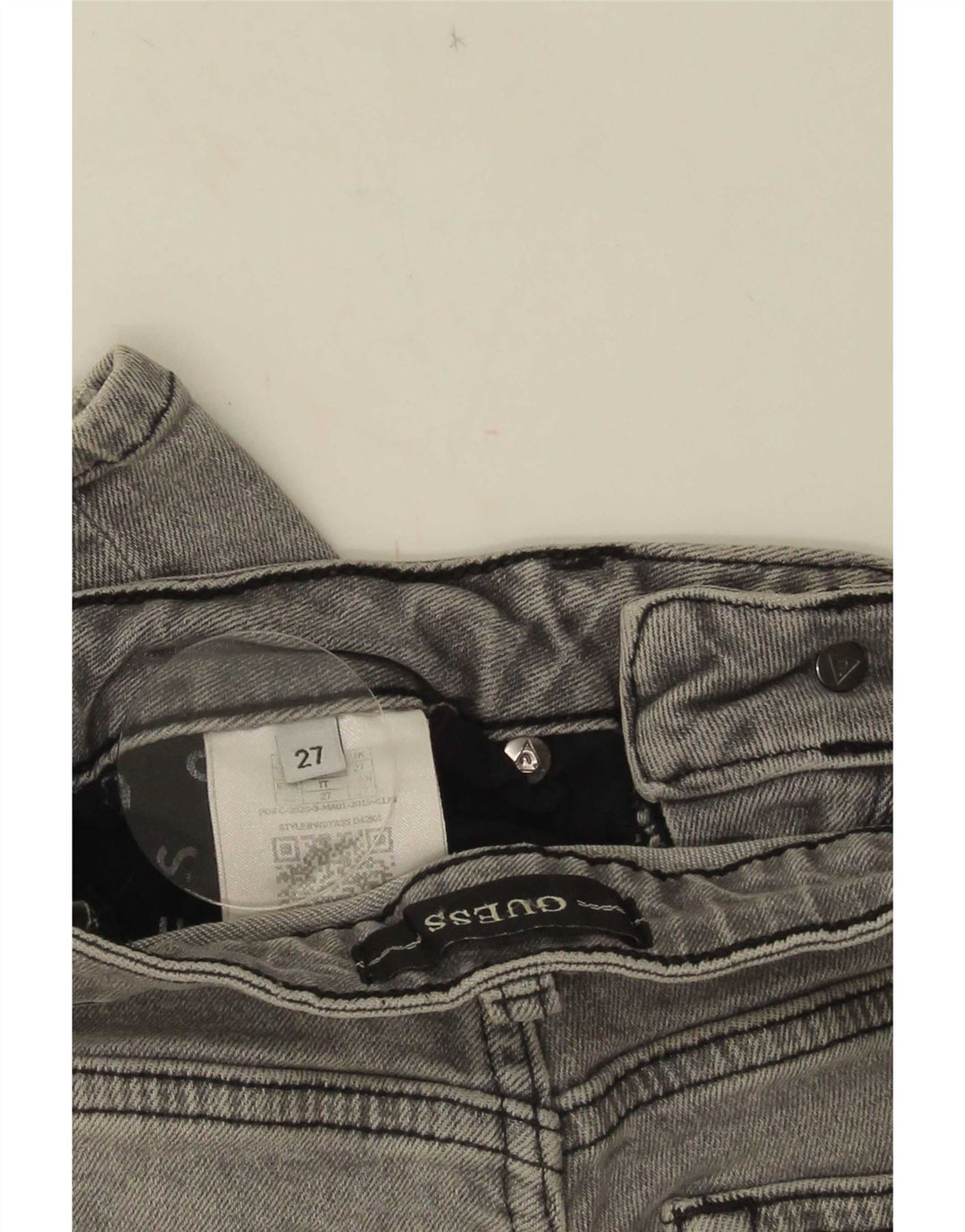 Guess Blugi skinny distressed drepte pentru femei W27 L28 poliester gri