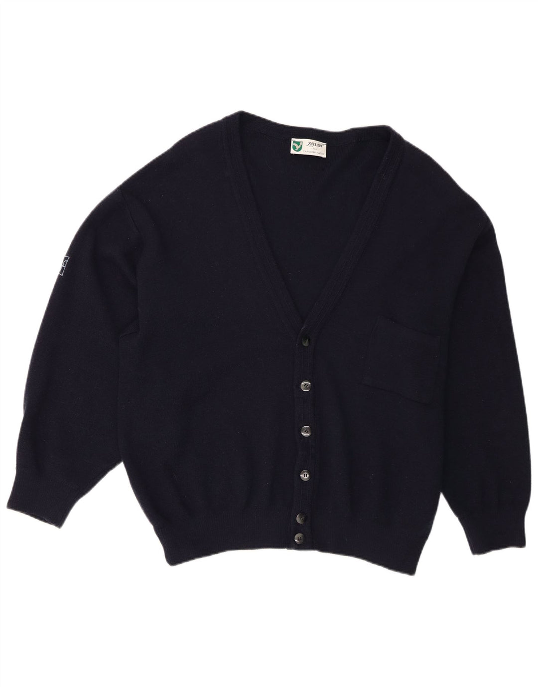 Pulover cardigan pentru bărbați Milan EU 52 Lână virgină mare albastru bleumarin