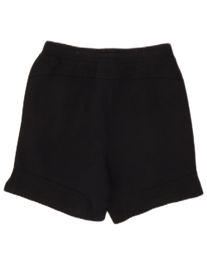 Pantaloni scurți sport Puma pentru băieți 13-14 ani, bumbac negru