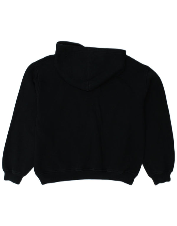 Pulover cu glugă cu grafic pentru femei ELLESSE UK 16 mare bumbac bleumarin