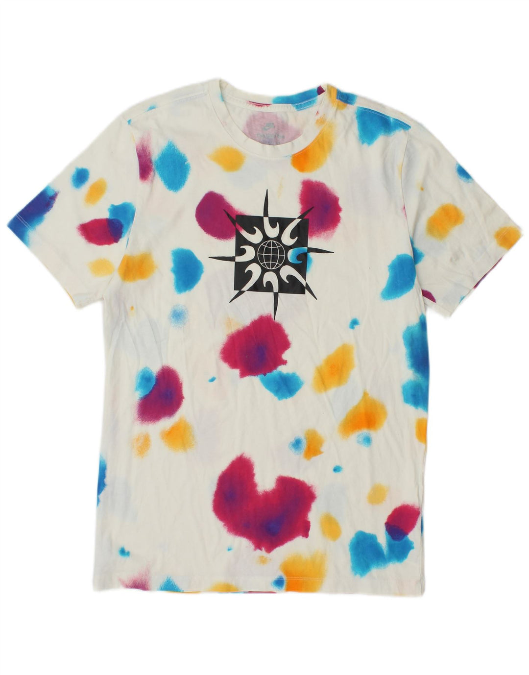 Tricou grafic Nike pentru bărbați Top mediu multicolor din bumbac Tie Dye