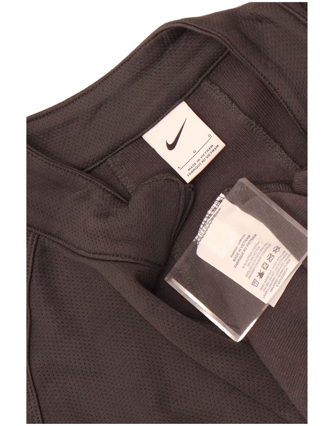 Trening pentru bărbați, cu fermoar, cu gât, din bumbac, negru