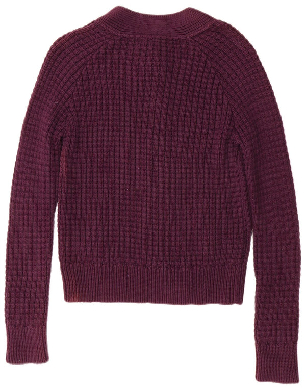 Pulover cardigan cu autograf pentru femei Marks & Spencer UK 14 mare, mov, bumbac