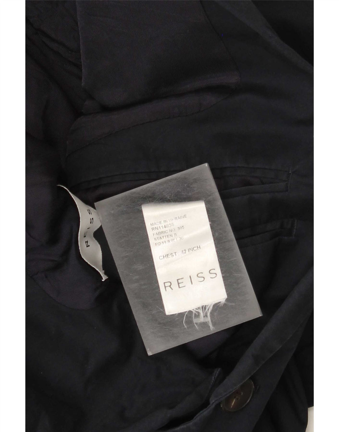 Jachetă pentru bărbați Reiss cu 2 nasturi, UK 42 XL, bumbac bleumarin