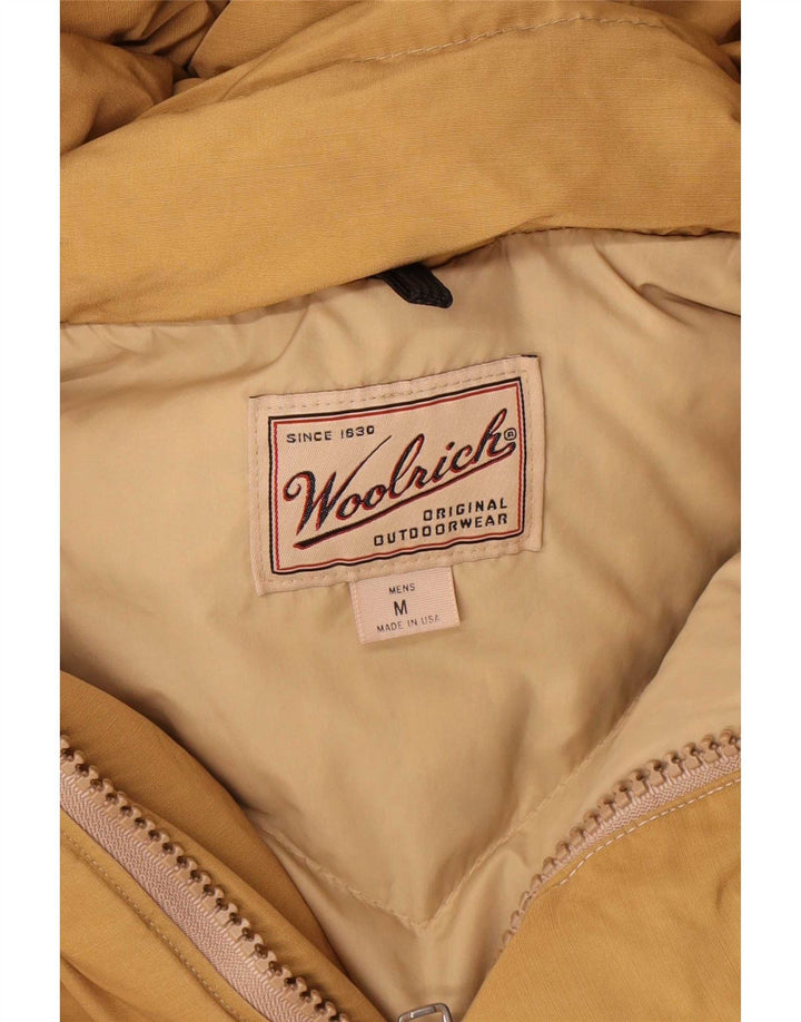 Jachetă căptușită cu glugă Woolrich pentru bărbați UK 38 Poliester mediu bej