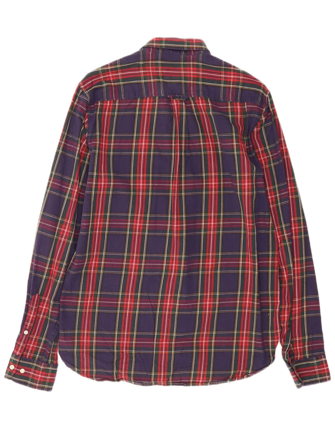 Cămașă de flanel pentru bărbați Superdry, bumbac cu carouri bleumarin mediu