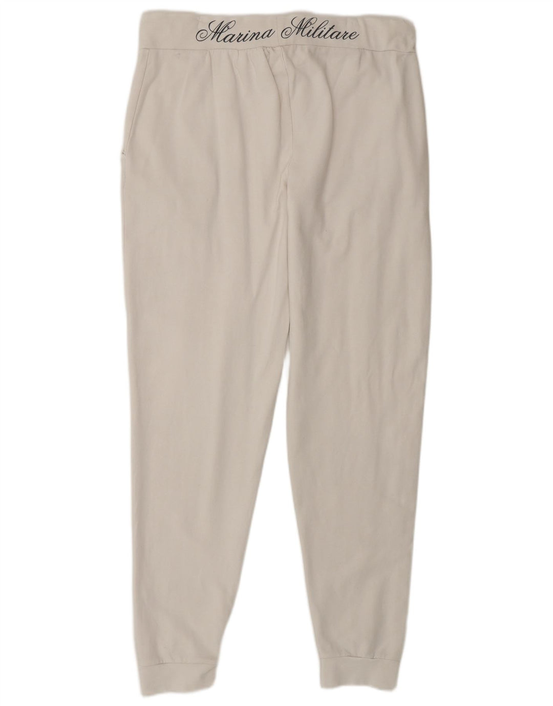 MARINA MILITARE Pantaloni de trening pentru femei Pantaloni de jogging UK 16 Large White