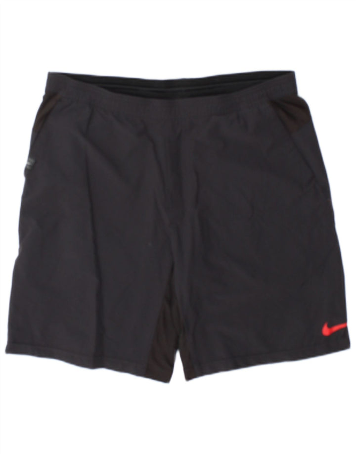 Pantaloni scurți sport Nike pentru bărbați, nailon, gri mediu