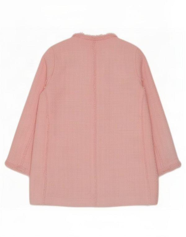 Jachetă Blazer pentru femei Zara UK 18 XL, roz, bumbac