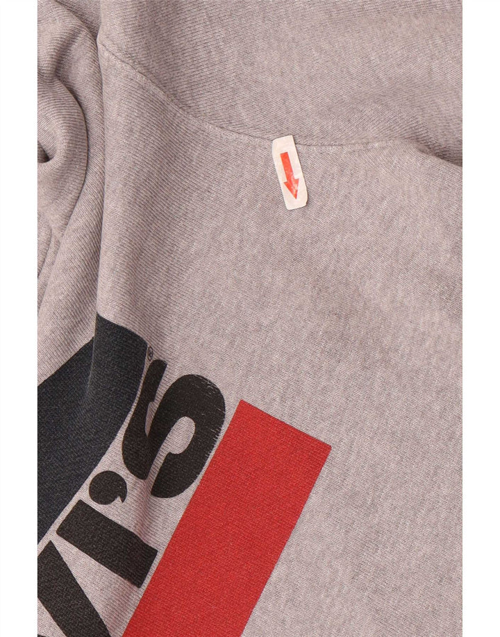 Pulover Levi's pentru bărbați, cu capota, mare, gri, bumbac