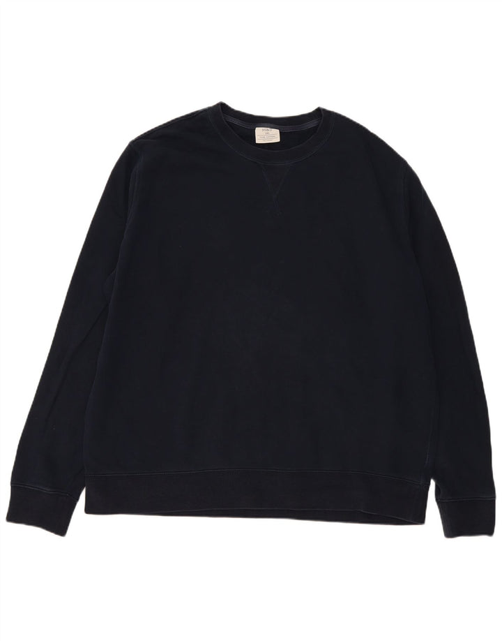 Pulover pentru bărbați Marks & Spencer, cu tăiere obișnuită, 3XL, bumbac bleumarin