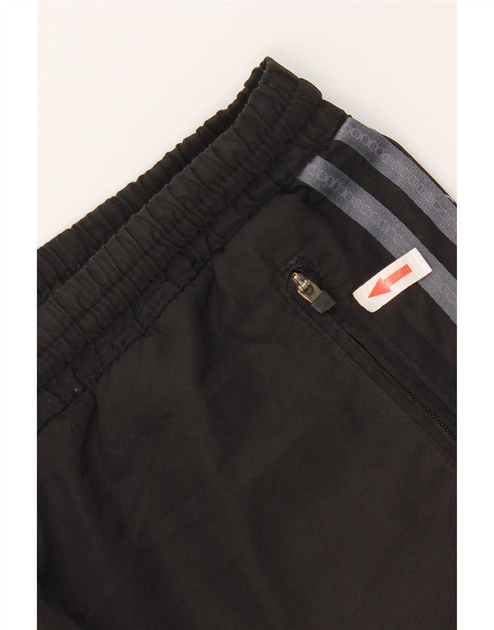 Pantaloni de trening Adidas pentru bărbați, negru mediu, poliester bloc de culoare