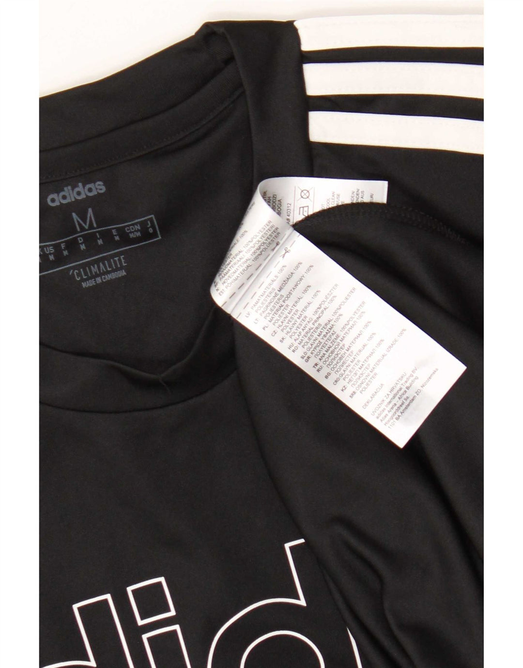 Tricou Adidas Climalite Graphic Top Medium Negru Poliester