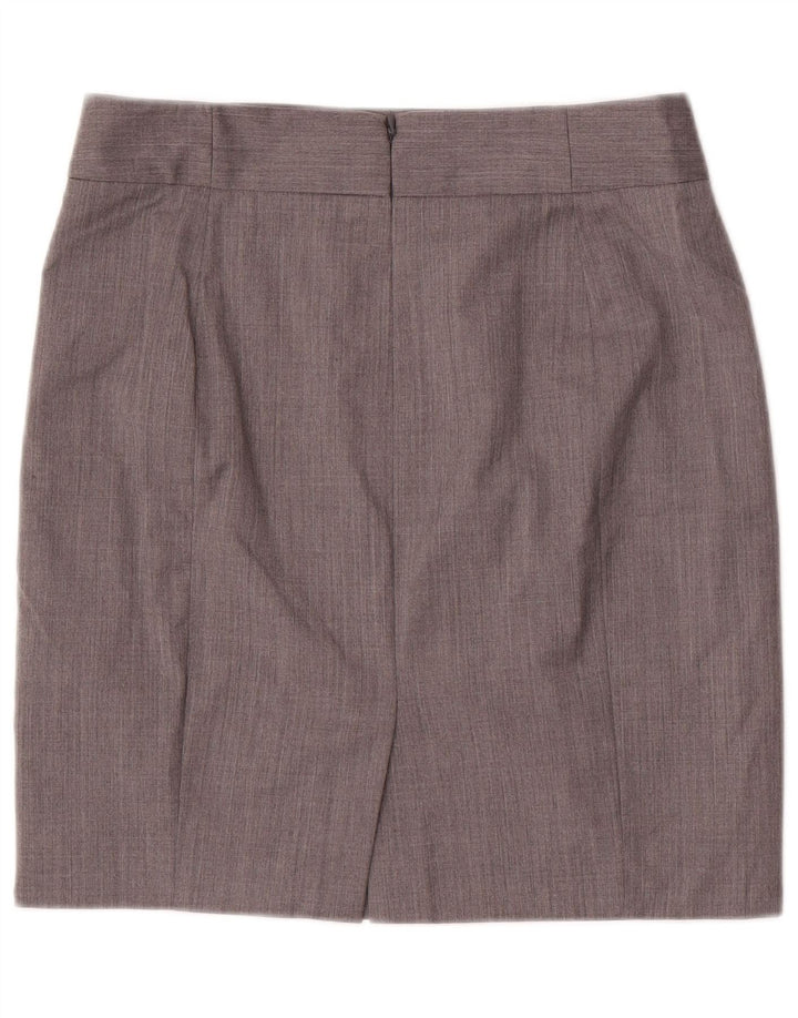 Fusta creion pentru femei J. Crew US 6 Medium W30 Lână gri