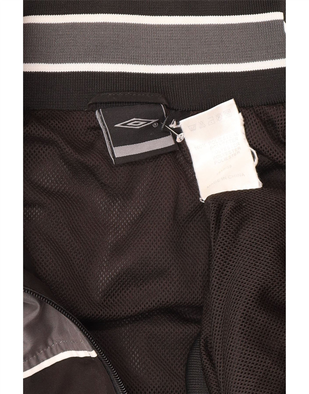 Jachetă de top pentru trening grafic Umbro pentru bărbați, mare, gri, poliester color bloc