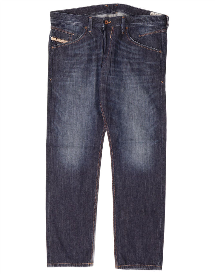 DIESEL Belther Regular Fit Blugi Slim Tapered pentru bărbați W36 L32 Bleumarin