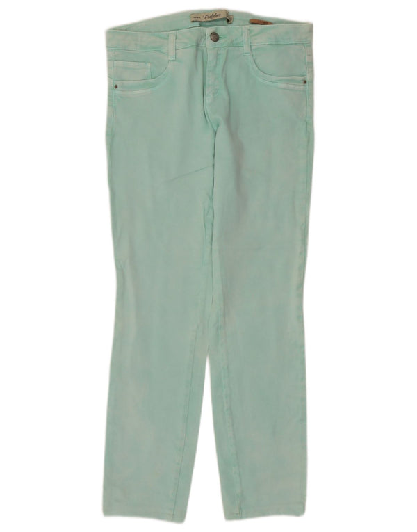 Blugi drepti Trafaluc pentru femei Zara EU 40 Medium W30 L28 Turcoaz