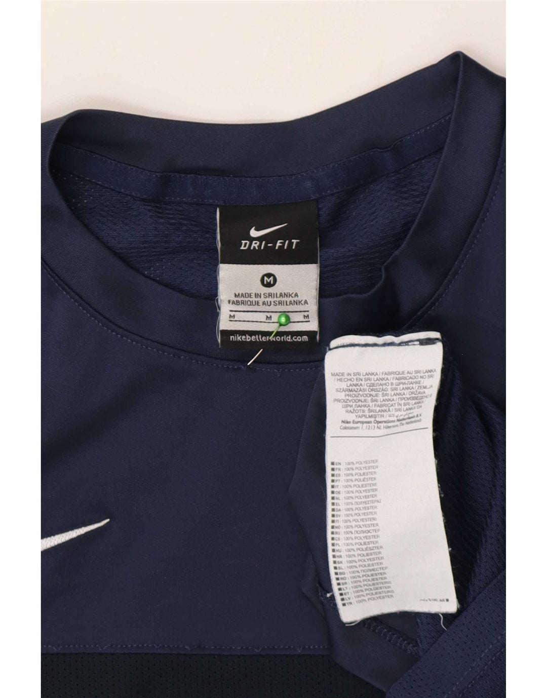 Tricou Nike Dri Fit pentru bărbați Top Mediu Bleumarin Poliester