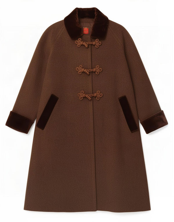 Ritz Saddler Trachten Supradimensionat Duffle Coat EU 40 Maro Mediu