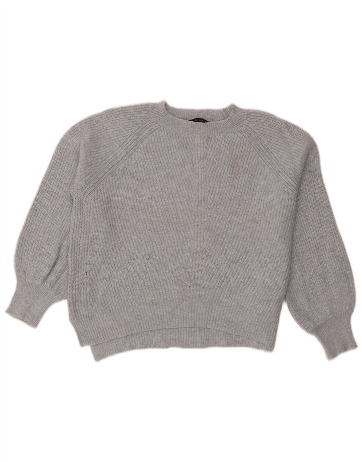 Pulover pentru femei Marks & Spencer Crop Boat Gât, UK 14 Medium Blue