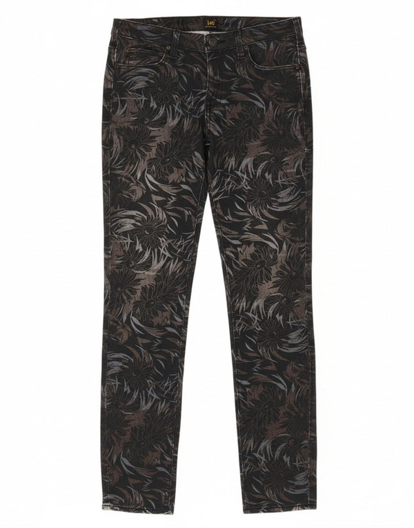 Blugi skinny Lee Scarlett pentru femei W29 L33 bumbac floral negru