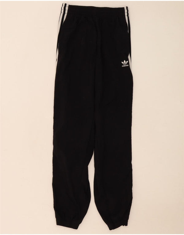 Pantaloni de trening Adidas pentru femei Joggeri UK 8 Poliester negru mic