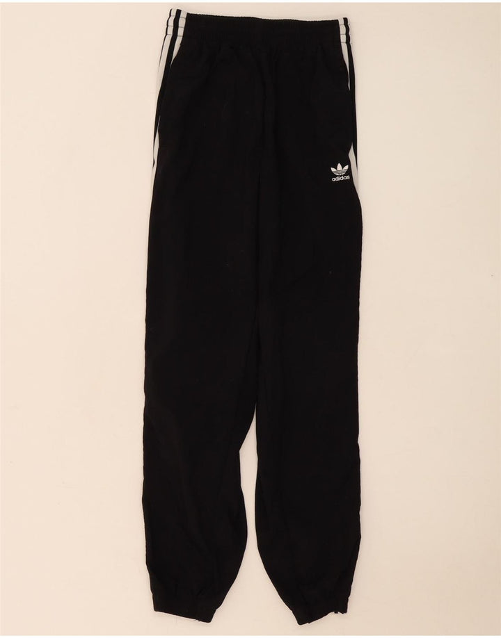 Pantaloni de trening Adidas pentru femei Joggeri UK 8 Poliester negru mic