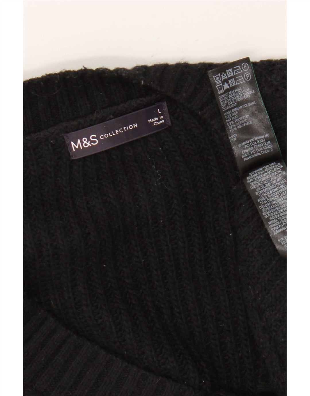 Marks & Spencer Vestă pentru bărbați Tank Top Mare Poliester Negru