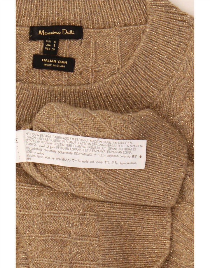 Pulover supradimensionat pentru femei Massimo Dutti cu gâtul turnat, UK 10, gri mic