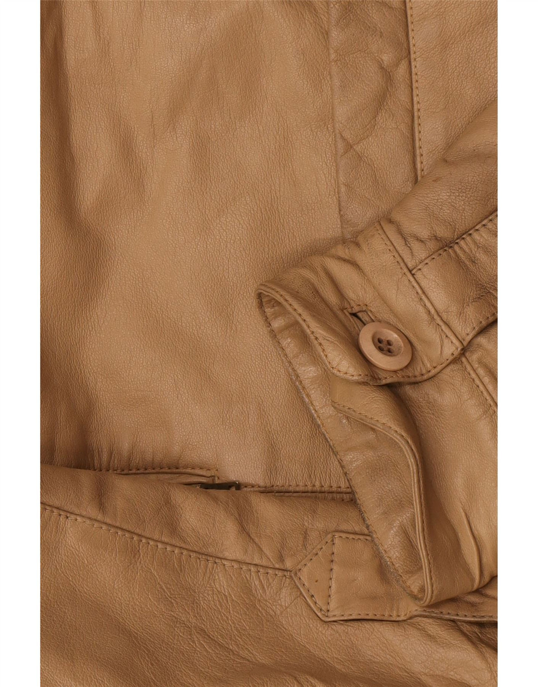 Geaca de piele vintage pentru barbati IT 52 XL Bej