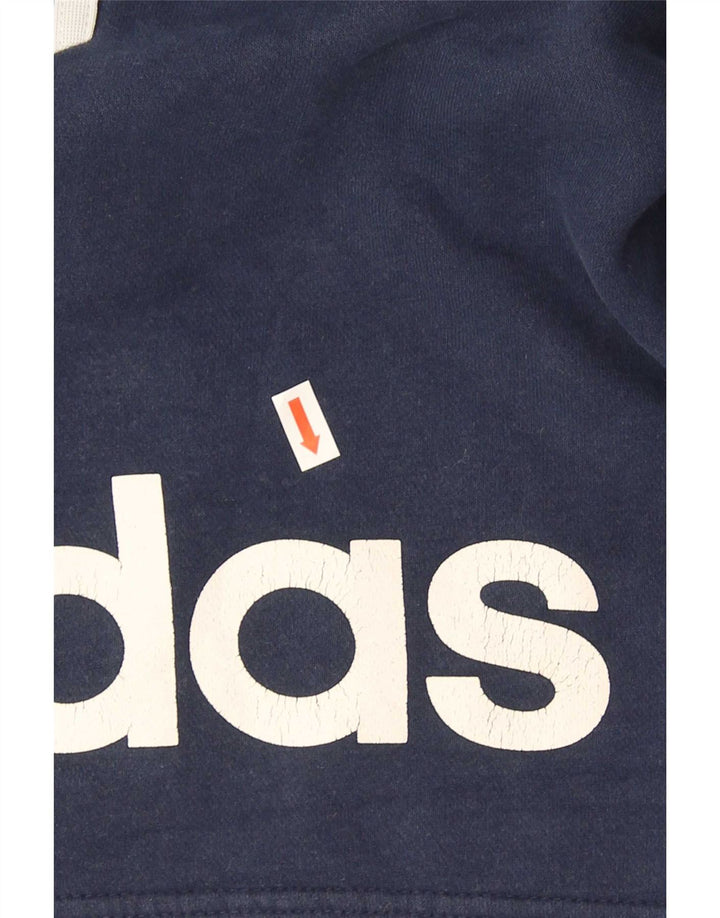 Pantaloni scurți sport grafic Adidas pentru bărbați, bumbac mediu albastru bleumarin