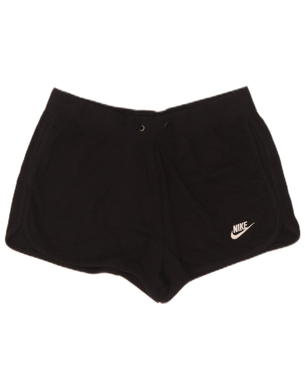 Pantaloni scurti sport Nike pentru femei UK 14, mari, negru, poliester