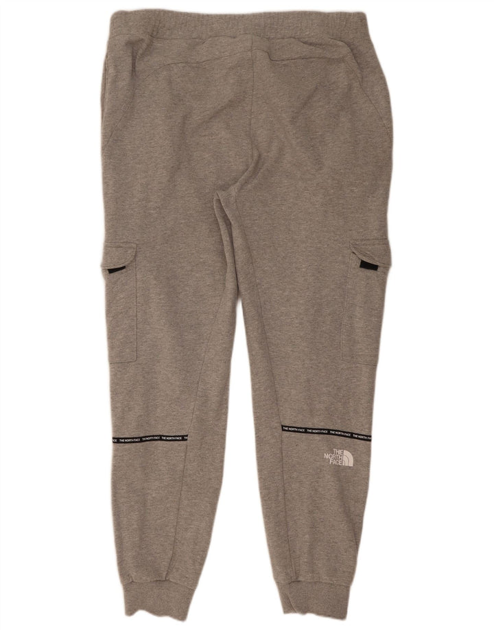 Pantaloni de trening The North Face pentru bărbați, cu grafică, pantaloni de jogging, gri mediu, pete