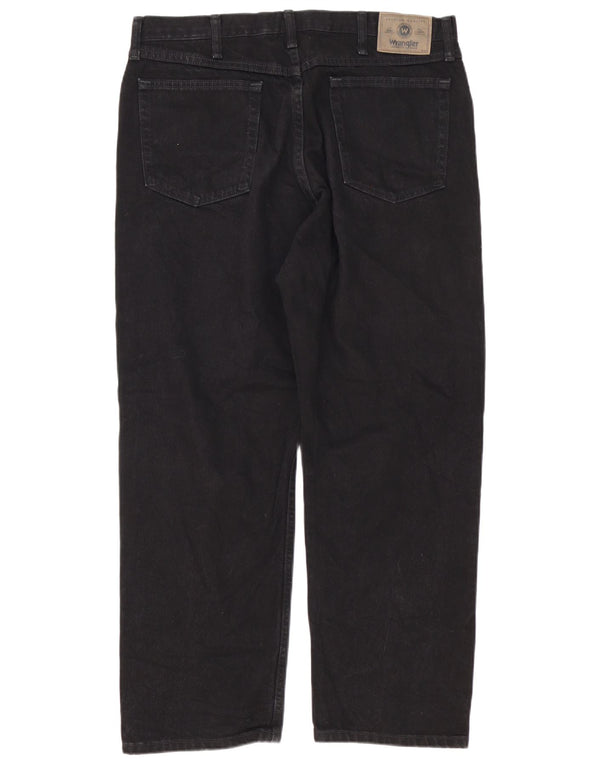 Pantaloni casual pentru bărbați Wrangler, cu croiala relaxată, W36 L29, bumbac negru