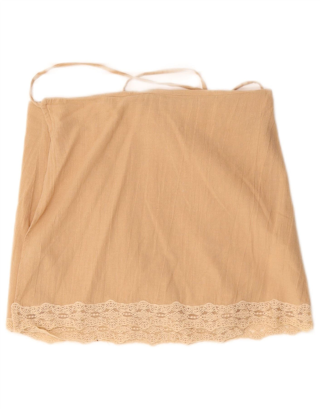Fusta Wrap pentru femei Zara Medium W30 Bej Bumbac