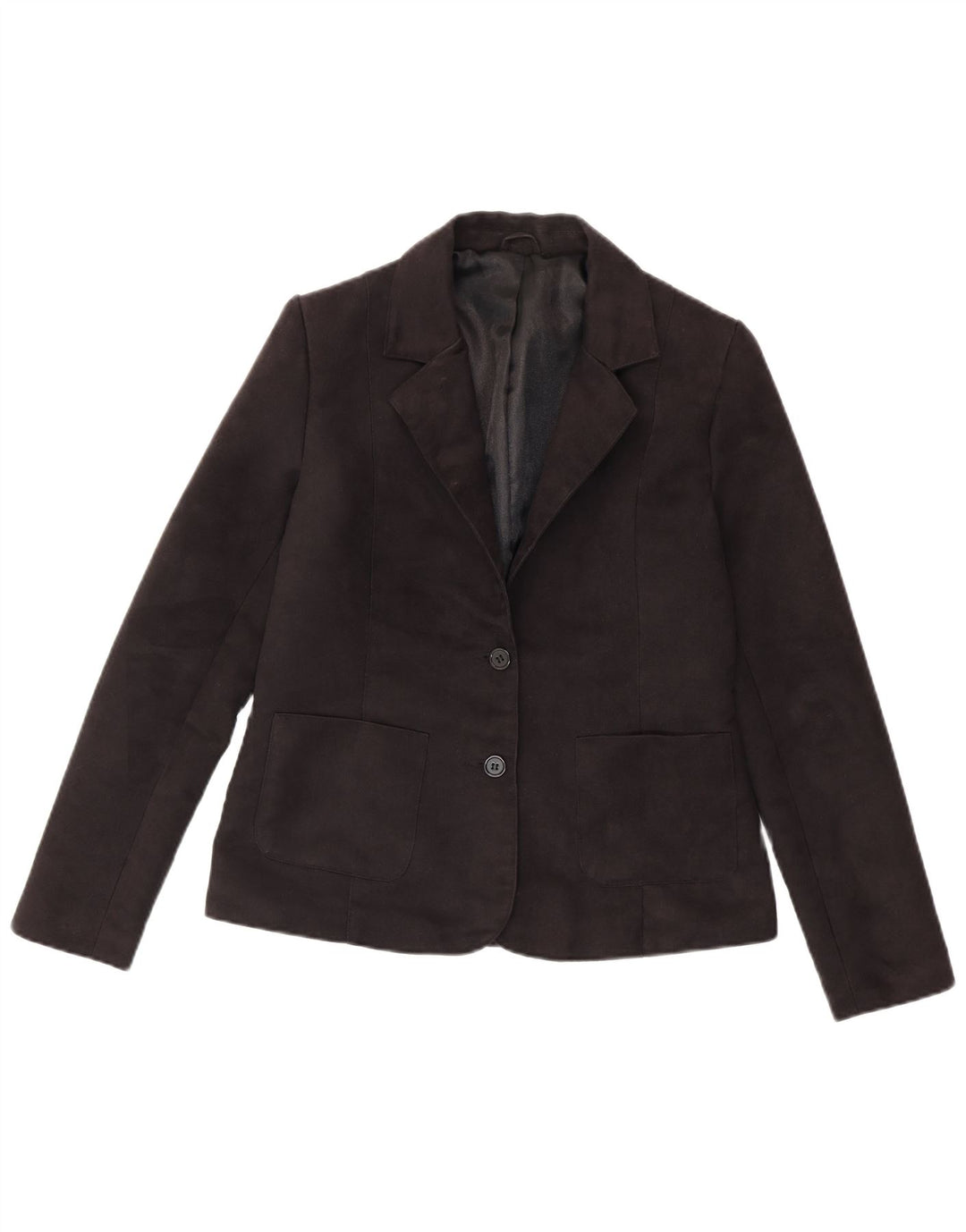 Sacou Topshop pentru femei, cu 2 nasturi, poliester negru mediu UK 12