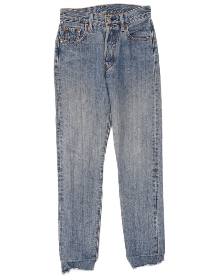 Blugi drepti pentru femei Levi's 501 W23 L27 Bumbac albastru