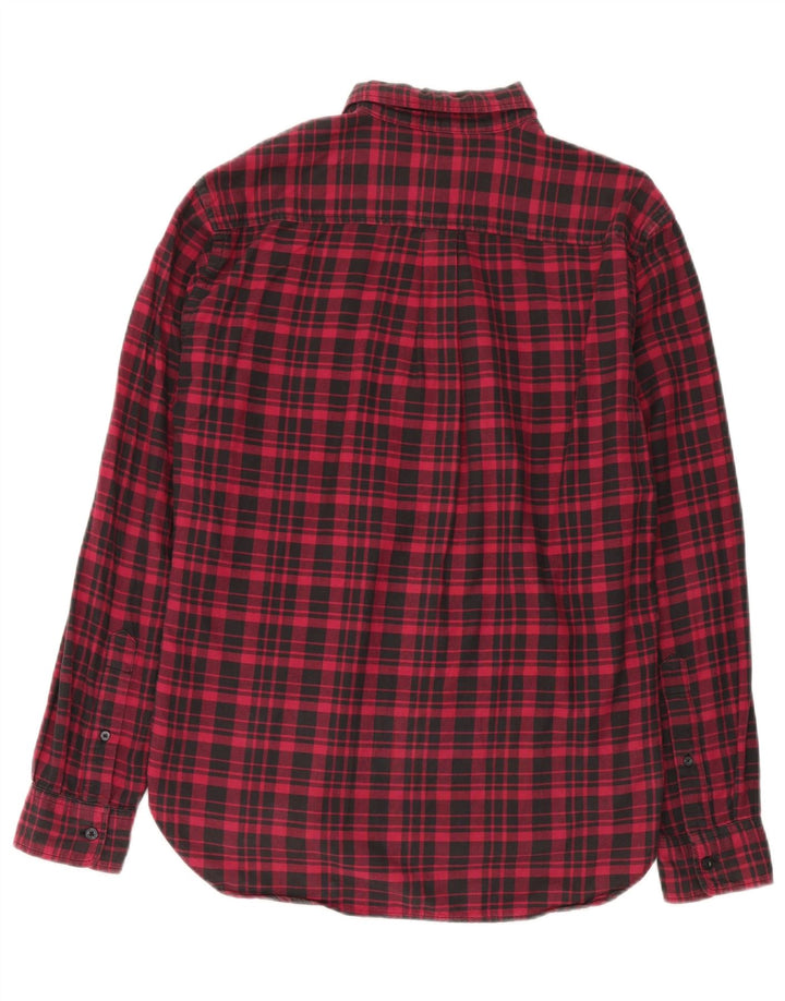 Cămașă de flanel Dockers pentru bărbați, roșu mediu, din bumbac