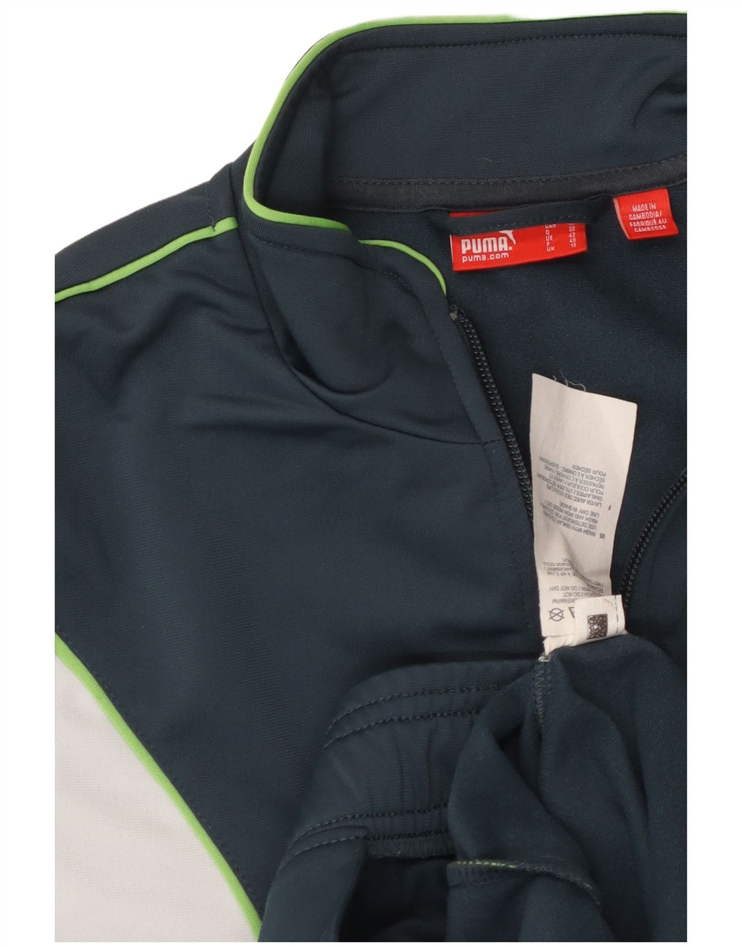 Jachetă de trening PUMA pentru femei UK 12 Medium Bleumarin Colorblock