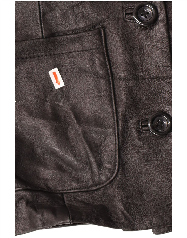 Geacă de piele vintage pentru femei IT 44 Medium Black Classic