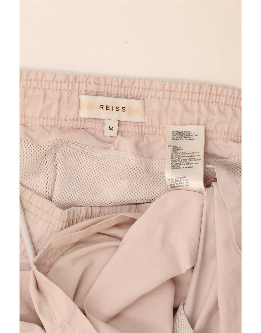 Pantaloni scurți de înot Reiss pentru bărbați, nailon roz mediu