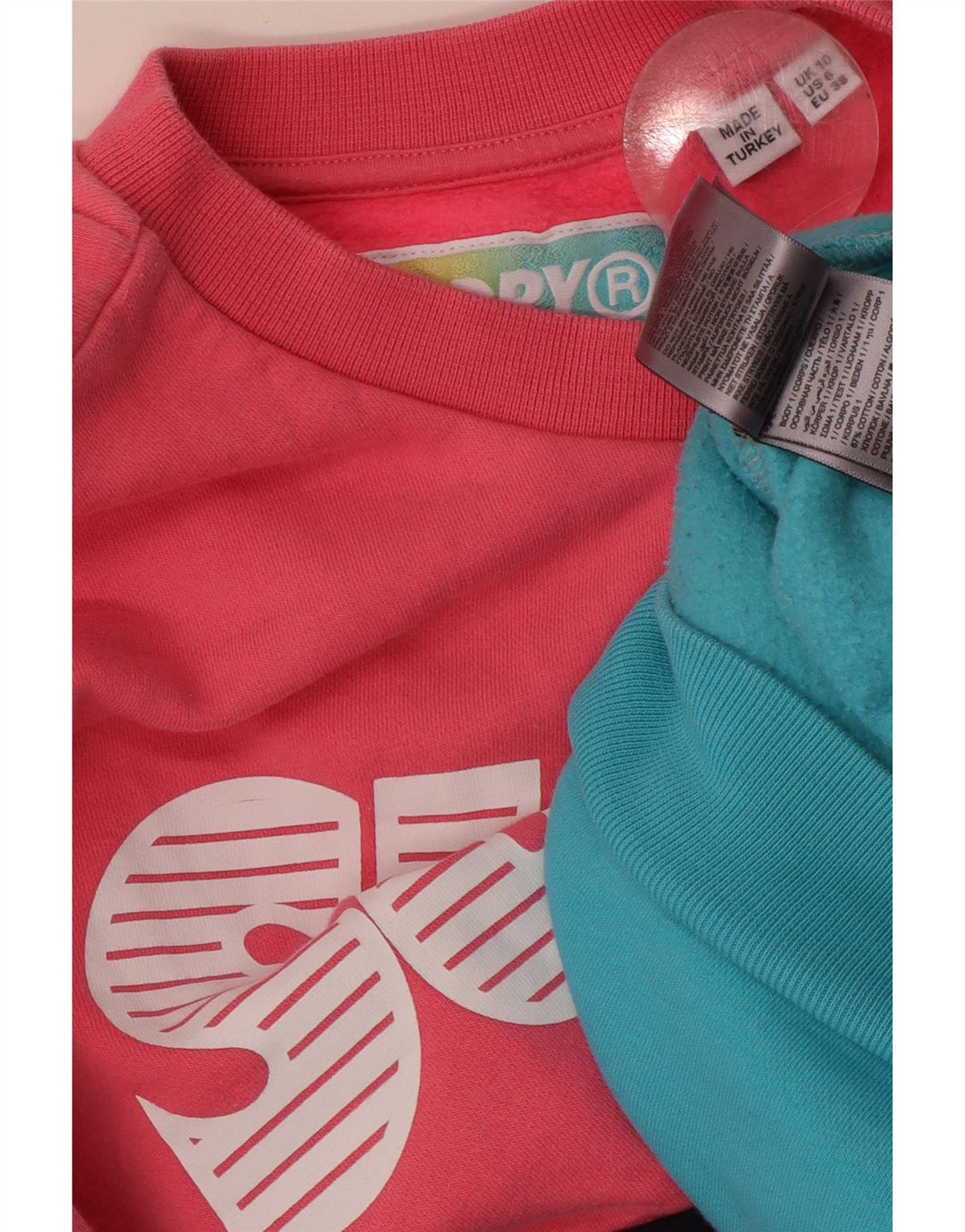 SUPERDRY Pulover supradimensionat pentru femei UK 10 Mic Multicolor