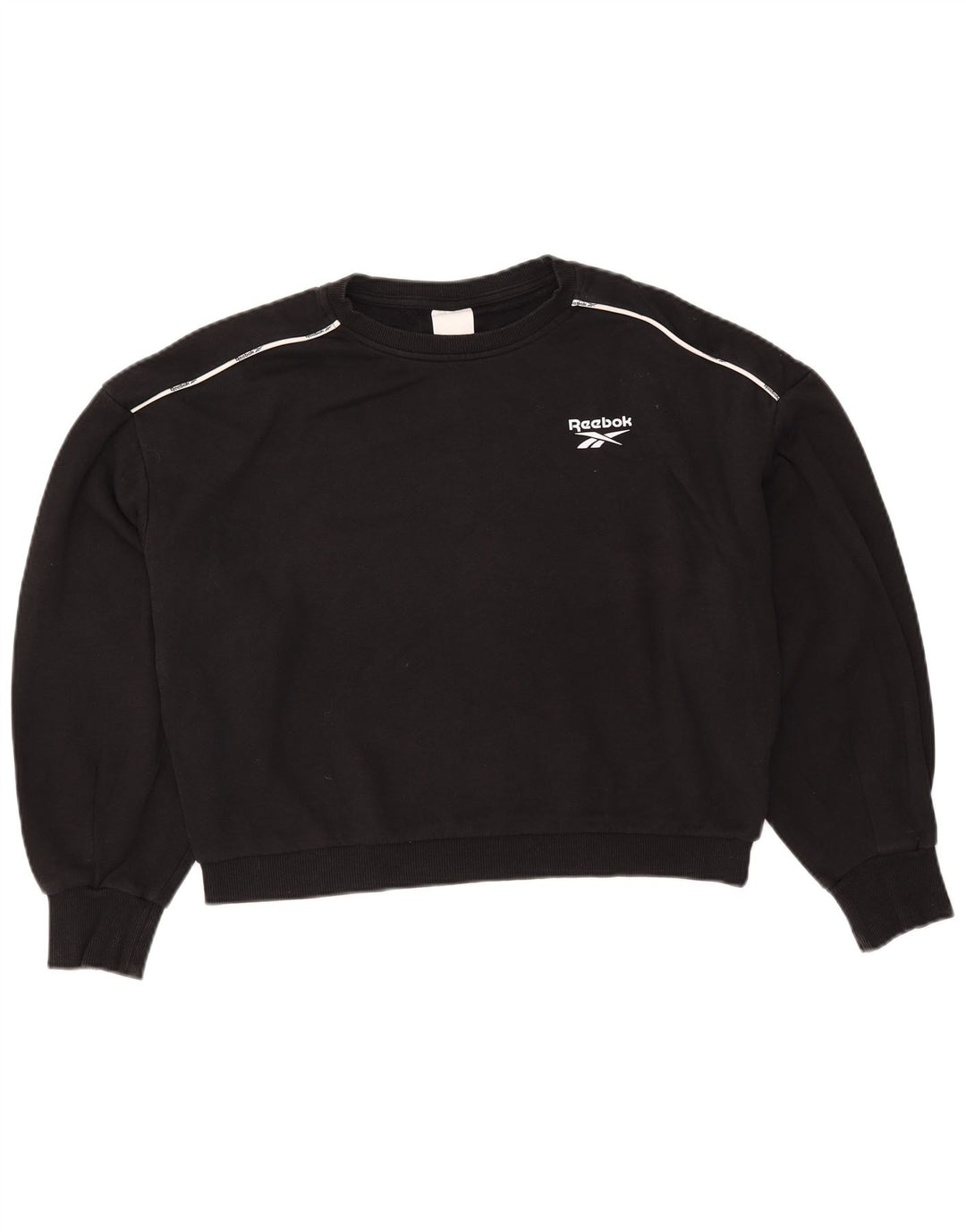 Reebok Jumper oversize Crop pentru femei UK 12/14 Medium Black
